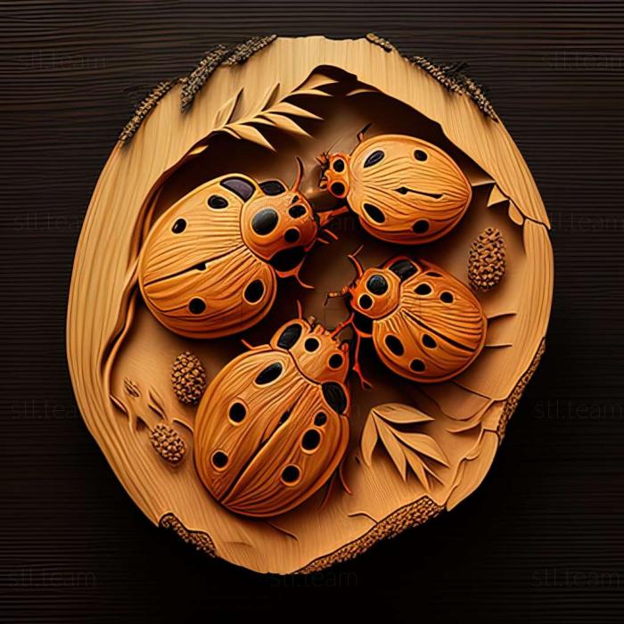 3D model Coccinula quatuordecimpustulata (STL)